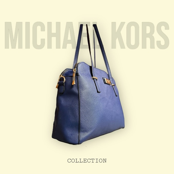Michael Kors Blue Epi Handbag - Picture 2 of 16